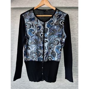 Tahari Paisley Blouse/Sweater